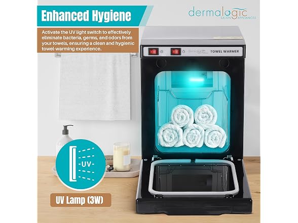 DERMALOGIC Towel Warmer BROWN WOOD GRAIN