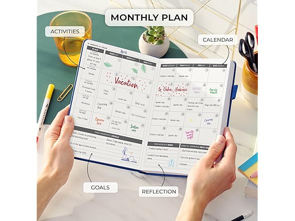 Daily Planner Undated 6-Month w/ To-Do