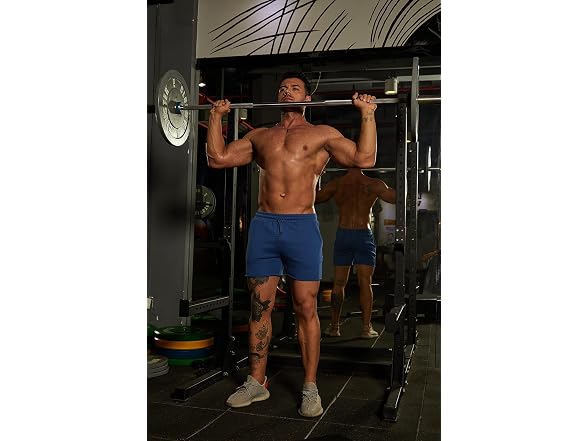 Ouber Men (S) Workout Squatting Slim Gym Shorts