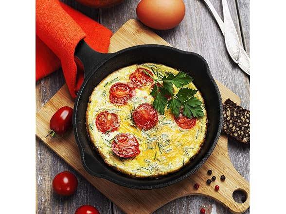 Commercial CHEF 6.5-Inch Cast Iron Skillet