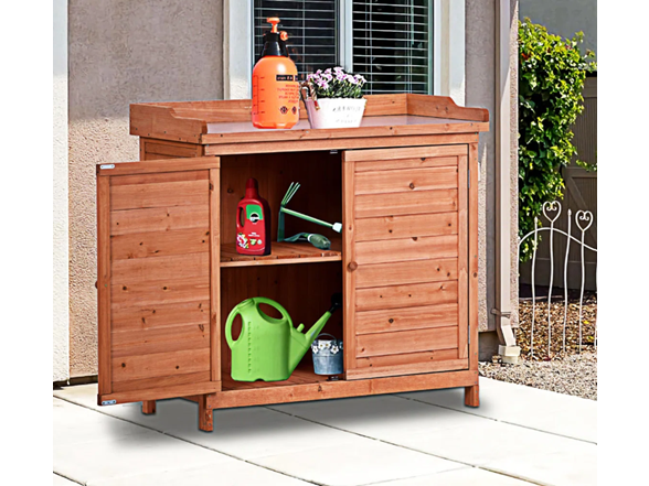 Red Barrel Studio Garden Potting Bench w/ Storage