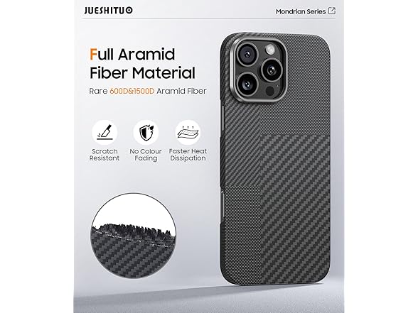 JUESHITUO 3 in 1 for iPhone 16 Pro Case 