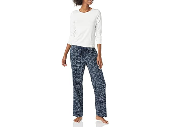 Navy Dot Print