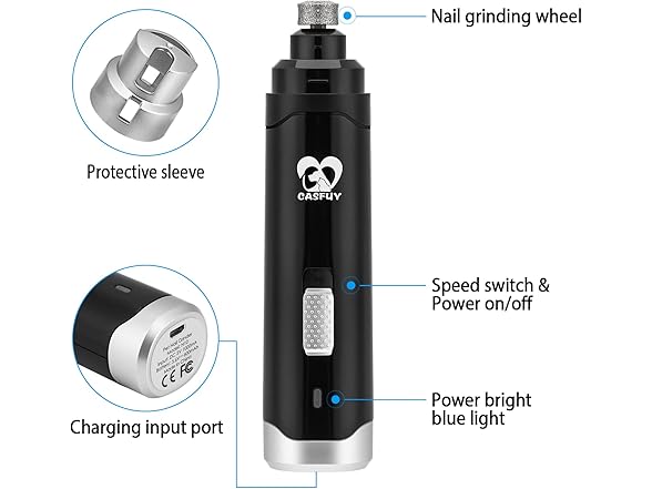 Casfuy B09XHR6PLV dog nail grinder