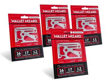 $11.99 26-in-1 Wallet Wizard Multi-Use Tool (2, 4, 10, or 12 Pack) dealfomo