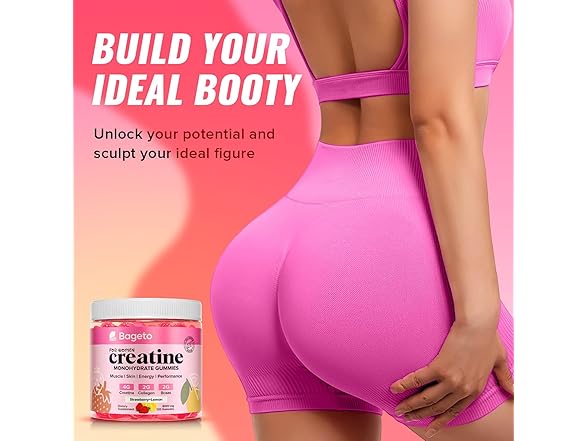 Bageto Creatine Collagen Gummies for Women