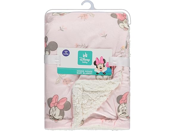 Disney Character Fuzzy Double Sided Baby Blanket