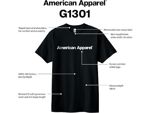 American Apparel Women (L) Casual Black 1-pack