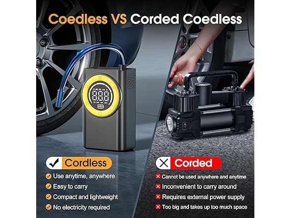 FLYKID Tire Inflator Portable Air Compressor