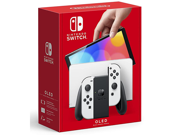 Nintendo Switch – OLED Model w/White Joy-Con
