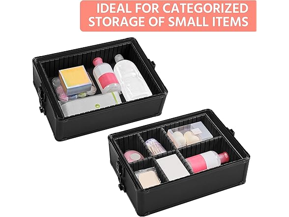 Yaheetech 4 in 1 Professional Makeup Train Case