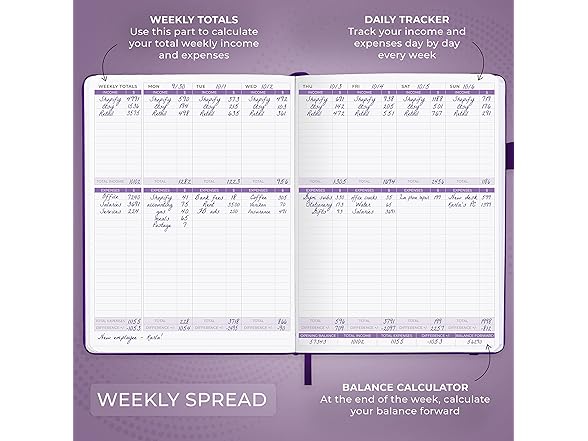 Income & Expense Tracker Ledger Book