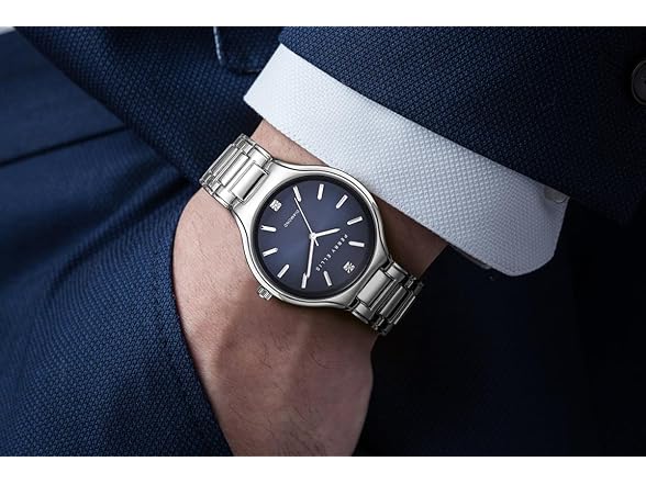 Perry Ellis Ultra Slim Watch Blue Dial