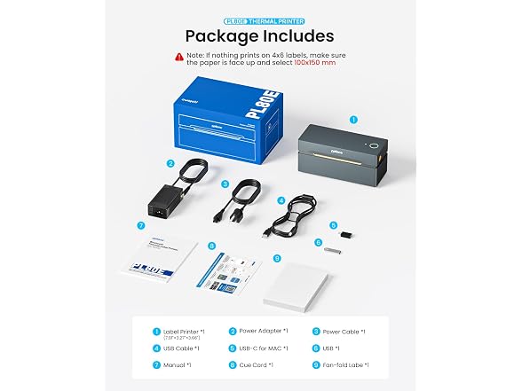 Bluetooth Thermal Shipping Label Printer