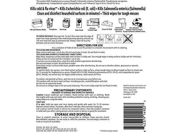 Disinfecting Wipes, 75 Count (Pack of 3)