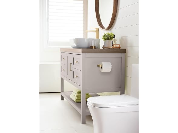 Amerock Monument 5-7/8" Champagne Bronze Toilet Paper Holder