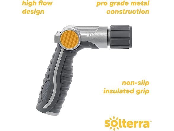 Solterra Solterra Adjustable Garden Hose Nozzle with Thumb