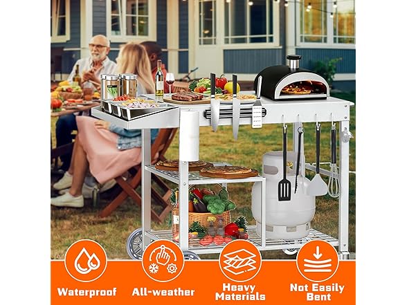 COZEER Outdoor Grill Table