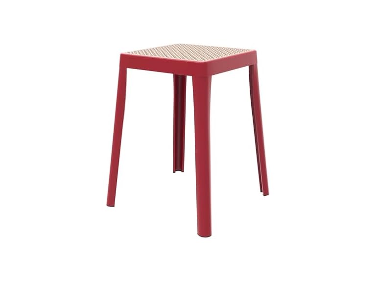 LeisureMod TS12R Teresse Dining Stool Red