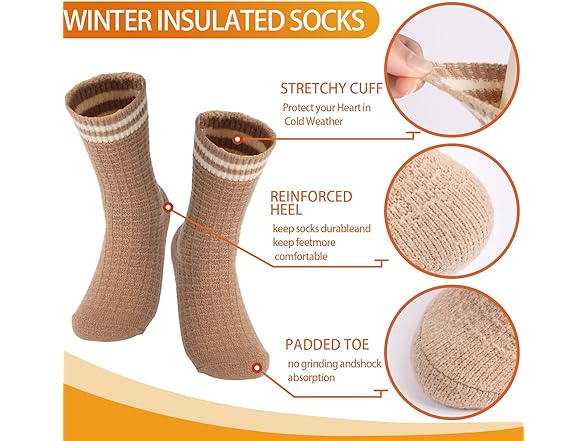 WHCPCYO 6 Pairs Socks Women 4-10