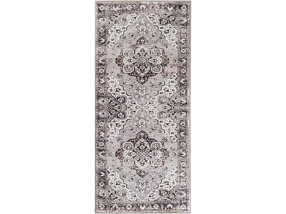 Superior 2'7"x6' Modern Floral Medallion Area Rug