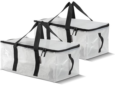 $12.49, Was $16.99, 26% Off! CleverMade Storage Duffel Bag 41L 2 Pack- Transparent dealfomo