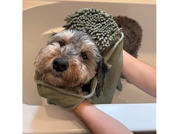 SPOT Clean Paws Chenille Microfiber Dog Towel