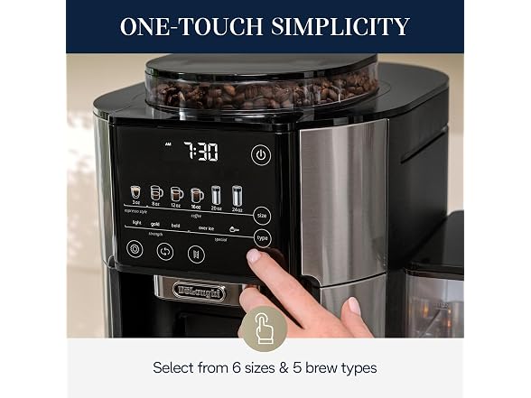 De'Longhi True Brew Drip Coffee Maker Stainless