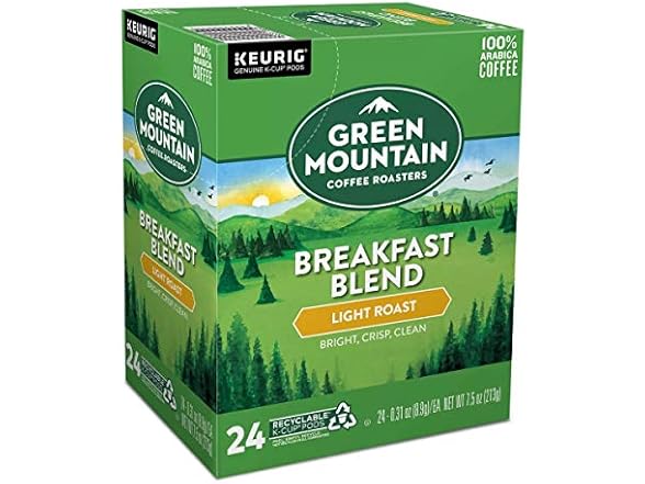Green Mountain Breakfast K-Cups, 24ct