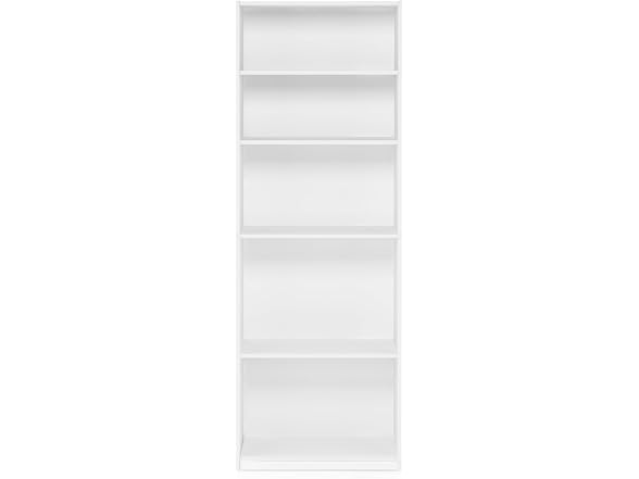 Furinno Jaya 5-Tier Bookshelf White