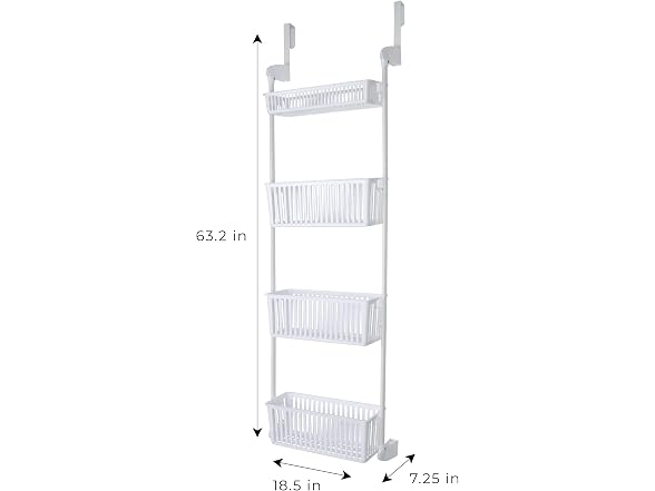 Smart Design 4 Tier Over-the-Door Organizer for Storage - Gallery 3