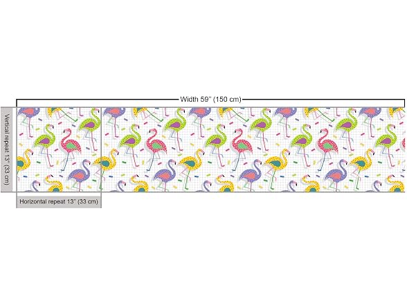 Ambesonne Flamingo Fabric by The Yard