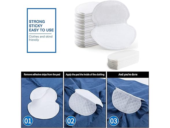 DLJFKLKLYFA Armpit Sweat Pads Disposable