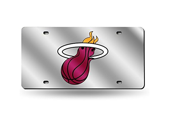 Heat License Tag Silver 6x12