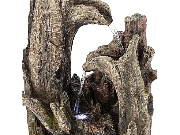 Alpine 40" Waterfall Fountain with LED