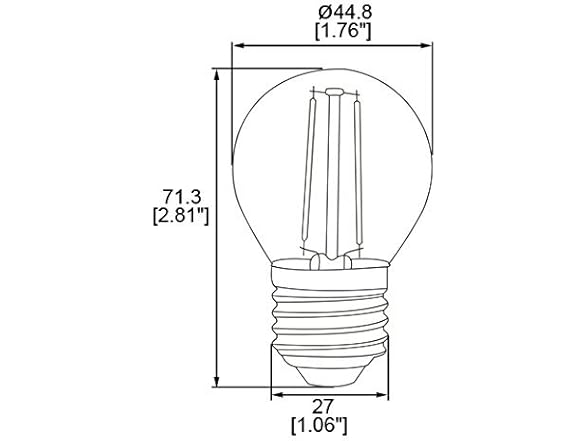 HERO-LED G16-DS-2W-WW27 Dimmable G14/G1