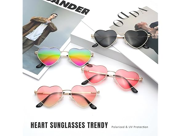 Eiuizah Polarized Heart Sunglasses