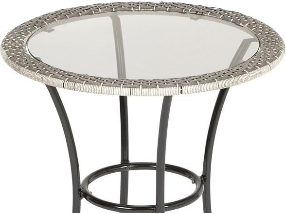 Four Seasons Courtyard 24" Marbella Wicker Bistro Patio Table