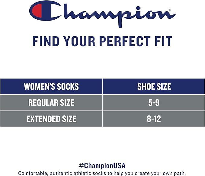 12-Pk Champion Liner Socks - Black - Gallery 10