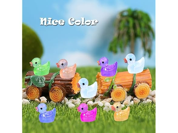 AWAWEELON 100 Pcs Luminous Tiny Ducks