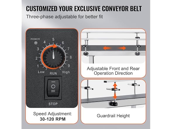 Belt Conveyor, 59 x 15.7 inch Conveyor Table