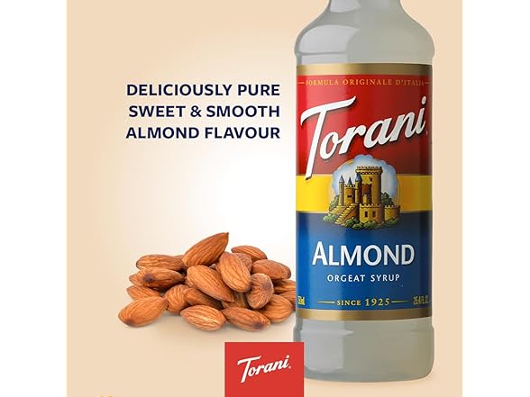 Torani Syrup, Almond, 25.4 Ounce (Pack of 1)