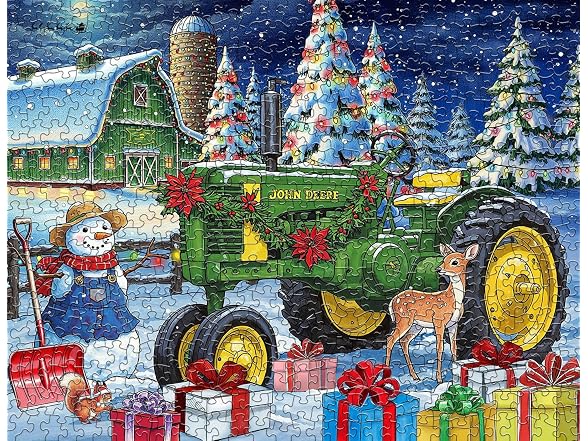 Springbok Festive Farm Surprise 500 Piece Jigsaw Puzzle