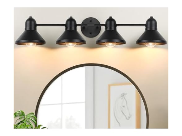 Bairt Bathroom Black Vantity Light