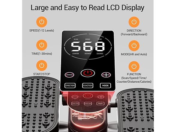 CURSOR FITNESS Under Desk Elliptical Machine | C2