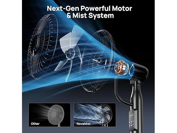 NovaMist 2026 Upgraded Misting Fan