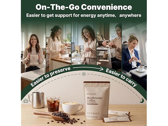 30Ct SereneRoot Adaptogenic Mushroom Coffee