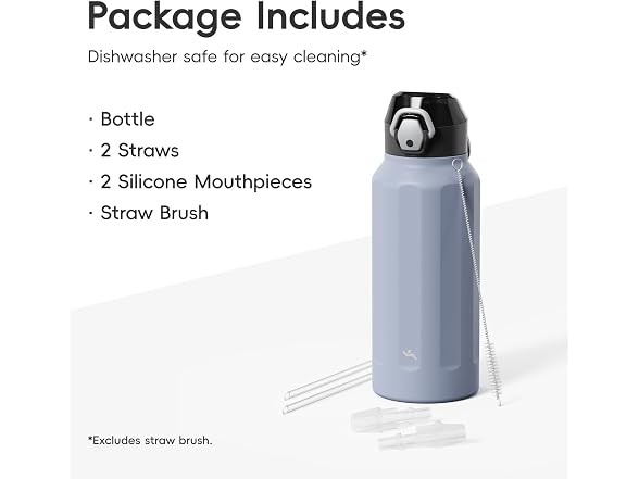 Konokyo FLOWPLAY 32oz Push-Button Bottle, Light Purple