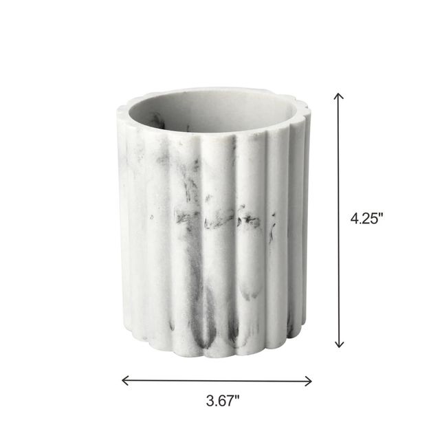 J&V Textiles 8Pc Bathroom Accessories Set WHITE - Gallery 10