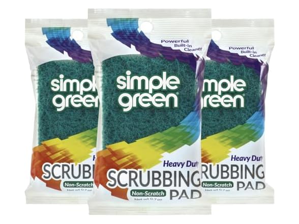 Simple Green Heavy Duty Scrubbing Pad 3-Pack